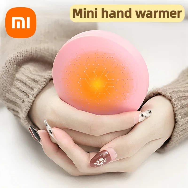 Xiaomi Round Hand Warmer Treasure Power Bank Charging 2-in-1 Double Sided Heating Portable Pocket Hand Warmer For Winter Skating