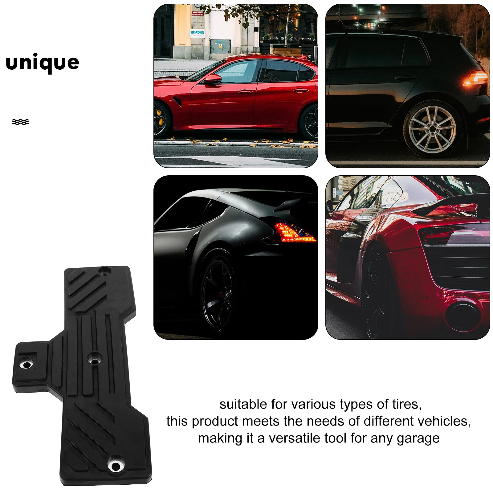 

380Mm Machine Rubber Pads Heavy Duty Tire Pressure Pads For Tire Removal Durable Repair Tools Wheel Ramps Pad Accessories