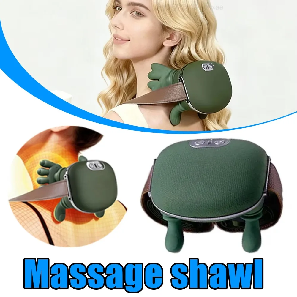 

Бионический массажер для шеи, шейного отдела плеч, электрический массажер для спины Masajeador, машина для глубокой релаксации мышц, инструмент для разминания позвоночника