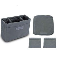 Thick Padded Camera Insert Case Insert Partition Dividers Organizer Photography Bag Removable Shockproof Camera Protective Bag