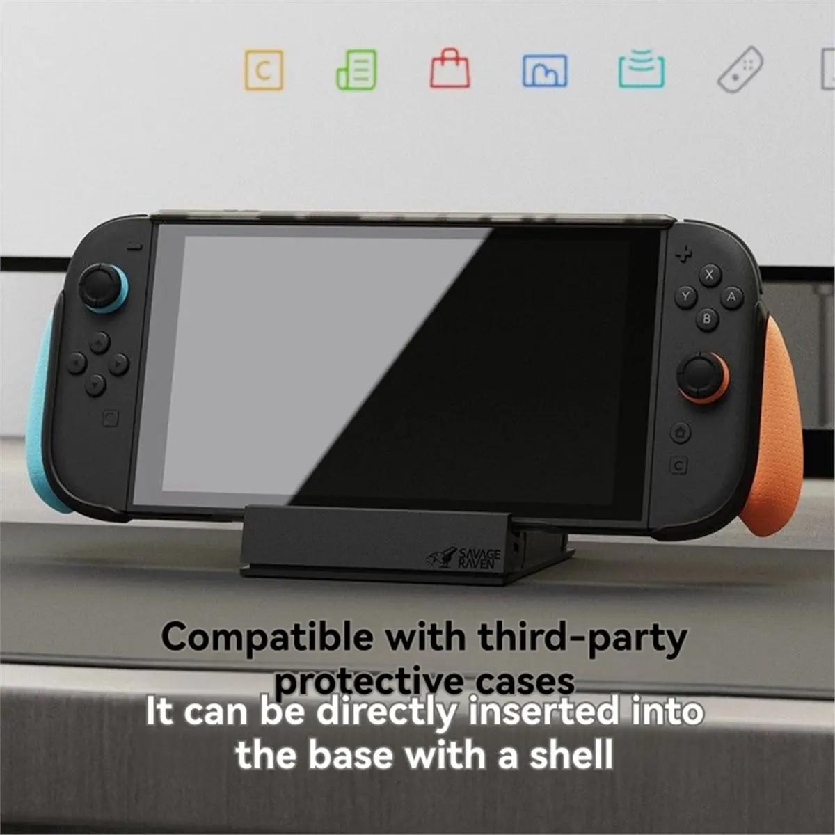 For Switch 2 Standard Edition Dock Stand Detachable USB C Hub Docking Station for /NS OLED Docking Station