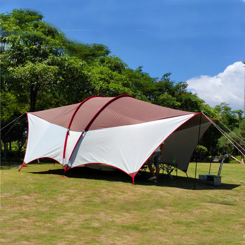 Ultralarge 600*450*250CM Anti-UV Waterproof Camping Beach Tent Large Gazebo Awning Sun Shelter Outdoor Playing House