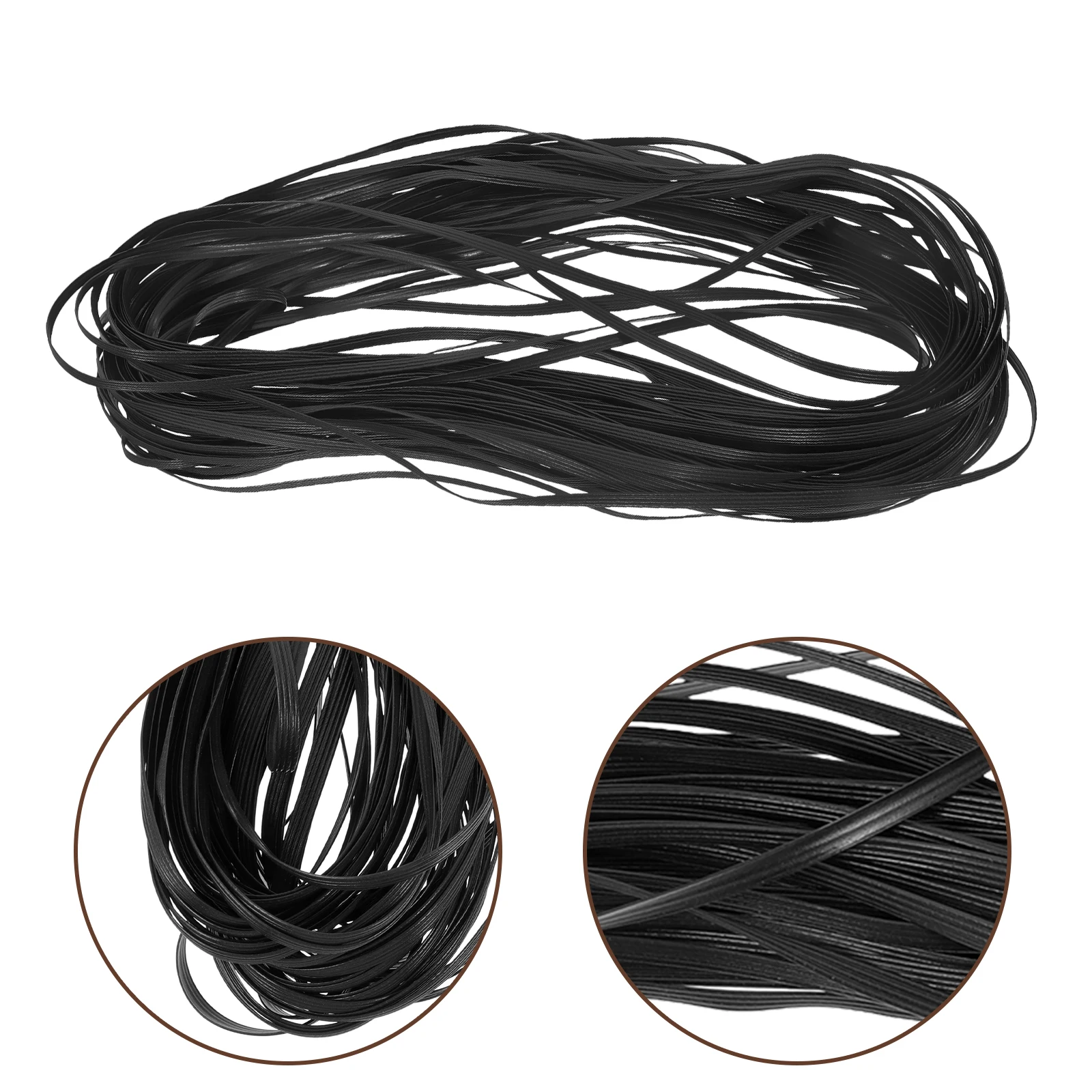 

1 Roll Pe Rattan Repair Kit Diy Weaving Material Plastic Strip For Chair Basket Craft Flexible Weather Resistant Cane Wicker