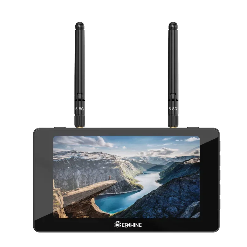 AvaCoreEachine Moneagle 5 Inch FPV Monitor With Diversity Receiver For Drone Racing And Aerial Photography