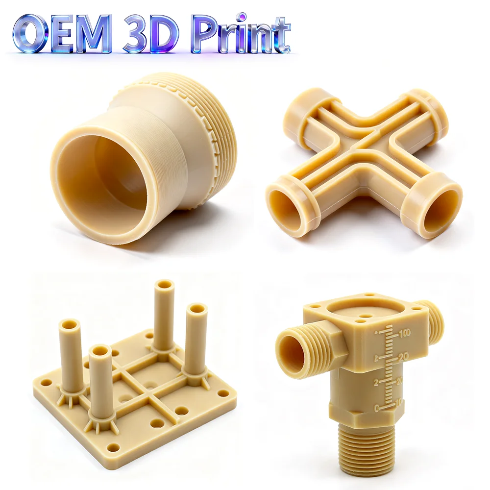 Custom PEEK 3D Printing Rapid Prototyping 3D Printing Services FDM 3D Printing Services Plastic Resin 3D Printers