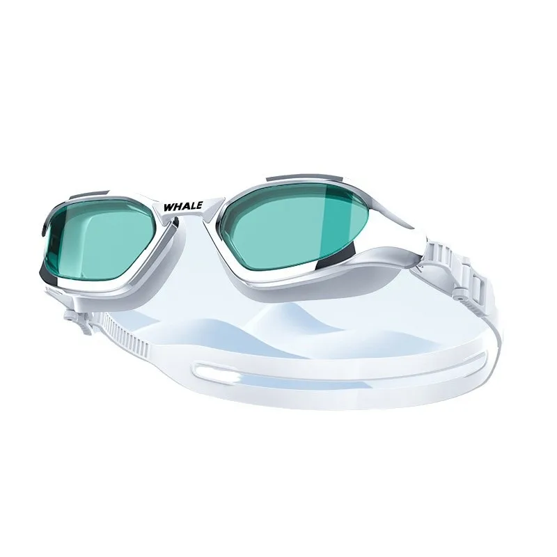 

Swimming goggles new high definition waterproof and anti-fog 999 days women's swimming goggles men's myopia glasses swim cap set