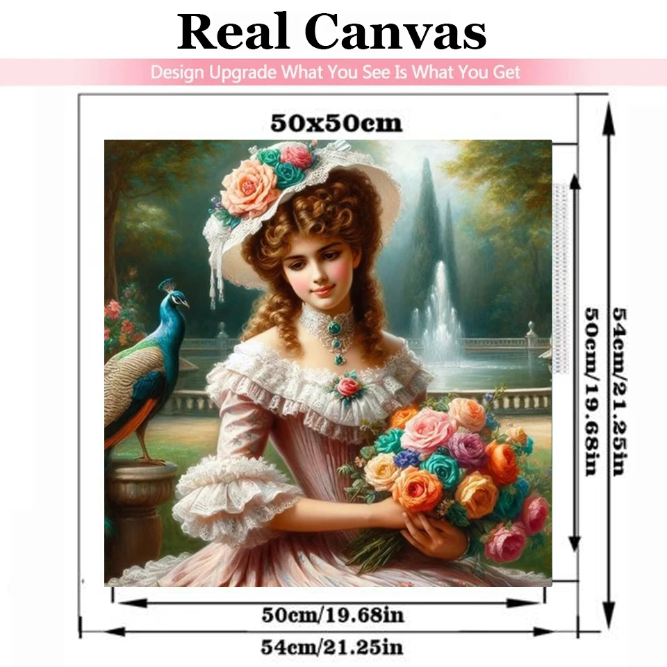 Victorian Lady Beauty Diamond Painting Vintage Princess Castle Rose New Beads ricamo mosaico 5D Kit punto croce diamante pieno