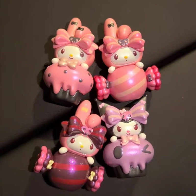 Originele Sanrio Kawaii Hello Kitty Kuromi My Melody Pompompurin Blind Bag Verjaardagscadeau Desktop Decor Trendy speelgoed voor meisjes