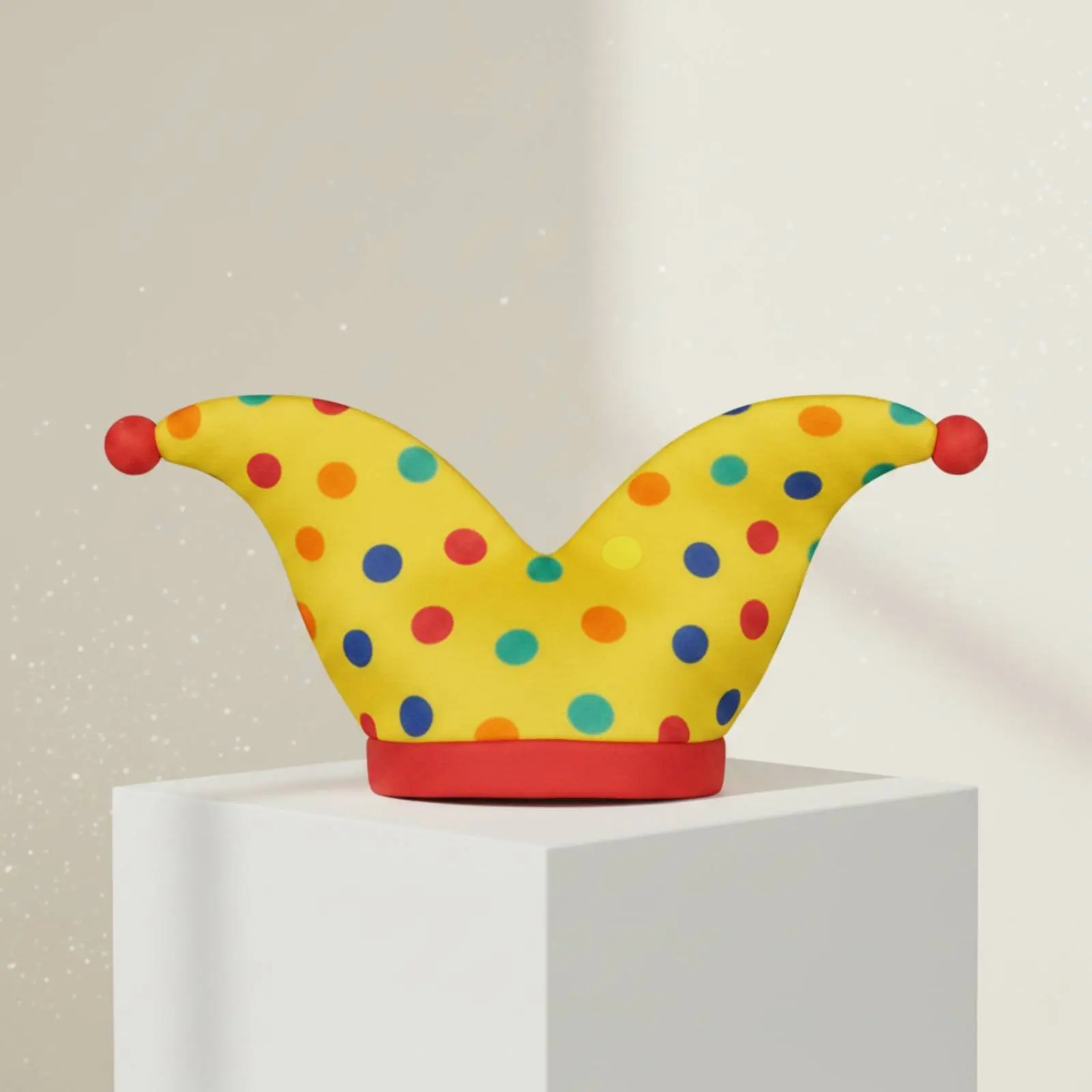 Sombrero de Payaso con Puntos, Tocado Colorido de Bufón para Halloween y Carnaval, Gorro de Payaso Puntiagudo para Cosplay y Actuaciones Escénicas
