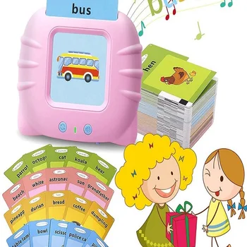 어린이용 영어 학습 완구, 조기 지능형 교육, 오디오 전자 책, 플래시 카드 독서기, 몬테소리 공부 완구 책 