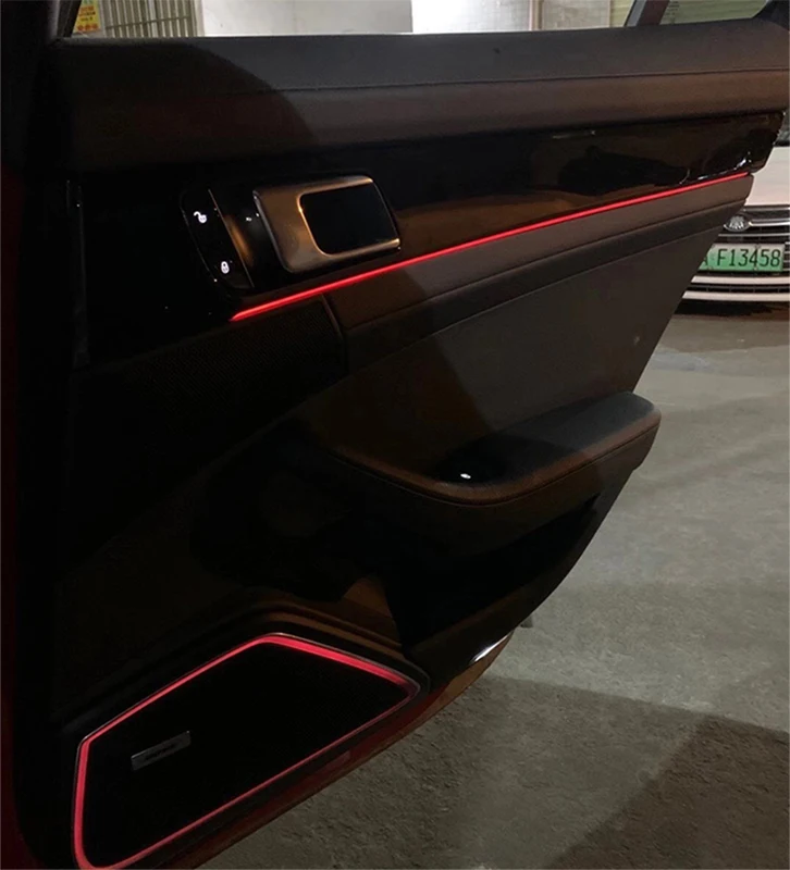 ติดตั้งง่ายสำหรับ Porsche Panamera ซิงโครไนซ์รถเดิม7สีแสงแผงหน้าจอ