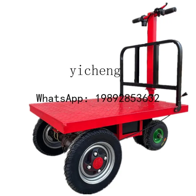 Folding Electric Tile Pulling Trolley Decoration Sand Pulling Cement Small Truck Desk DecorationD26