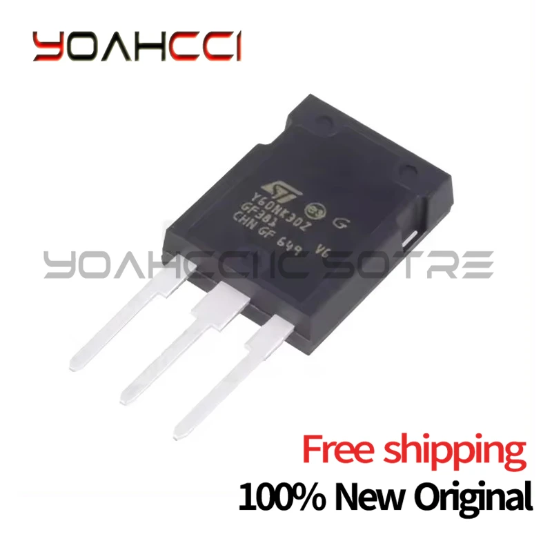 10PCS/LOT 100% New Original Import 2020+ STY60NK30Z Y60NK30Z 300V 60A Max247 Power MOSFET  Free shipping