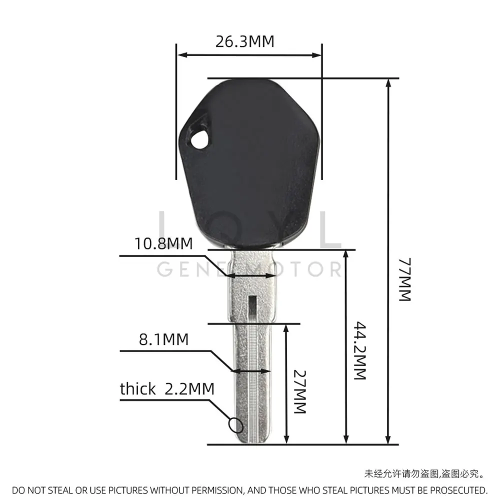 12 шт. новый пустой ключ для мотоцикла, замена необрезанных ключей для KTM 1050 RC8R 1190 RC8 R 1290 SUPER DUKE ADV Adventure Embry Uncut Blade