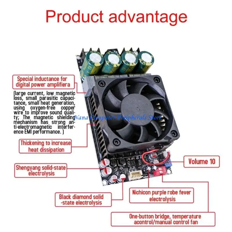 F68C Professional 300W Digital Amplifier Board TPA3255 for Conference Room