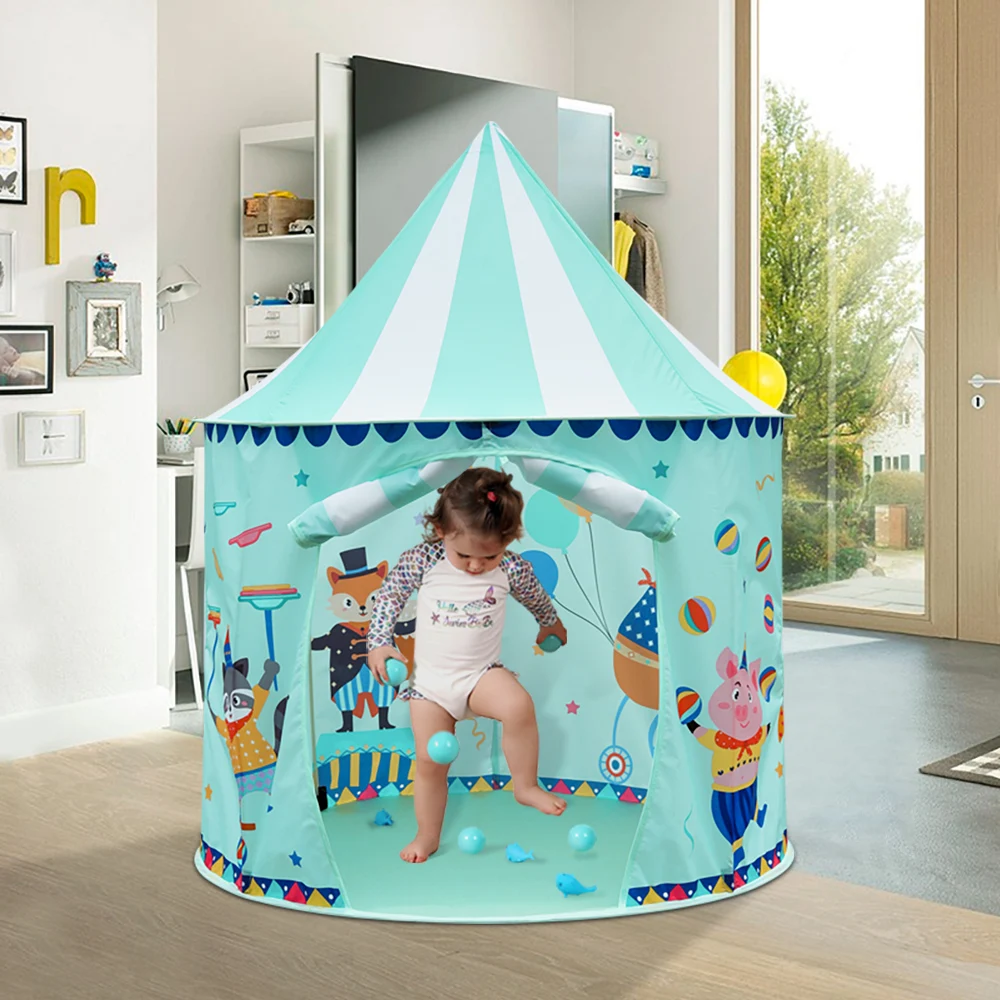 Tente hexagone de jeu pour enfants, stockage portable, intérieur et extérieur, salle de jeu plus lente, maison de château, design mignon, bonne qualité