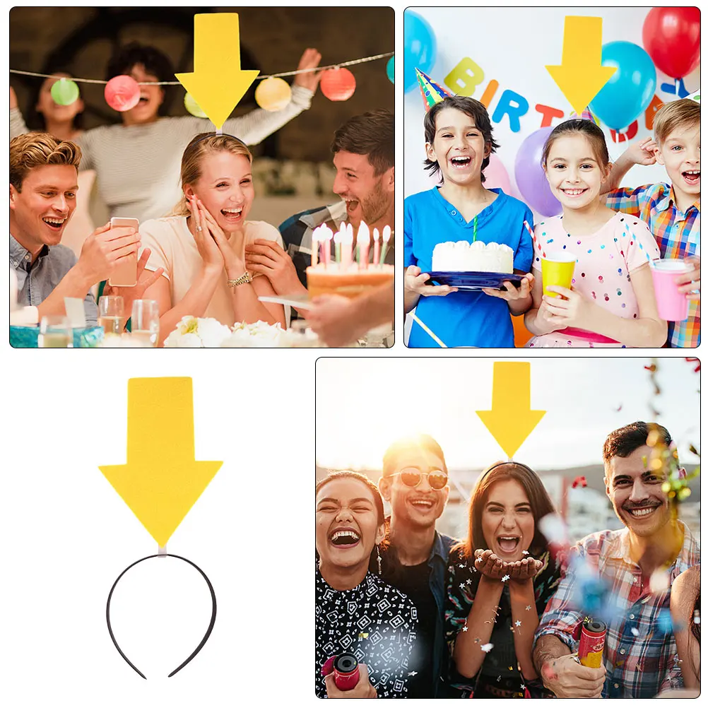 

Headbands Arrow Hair Hoop Ear Shaped Arrowhead Headpiece New Halloween Yellow Carnival Baby