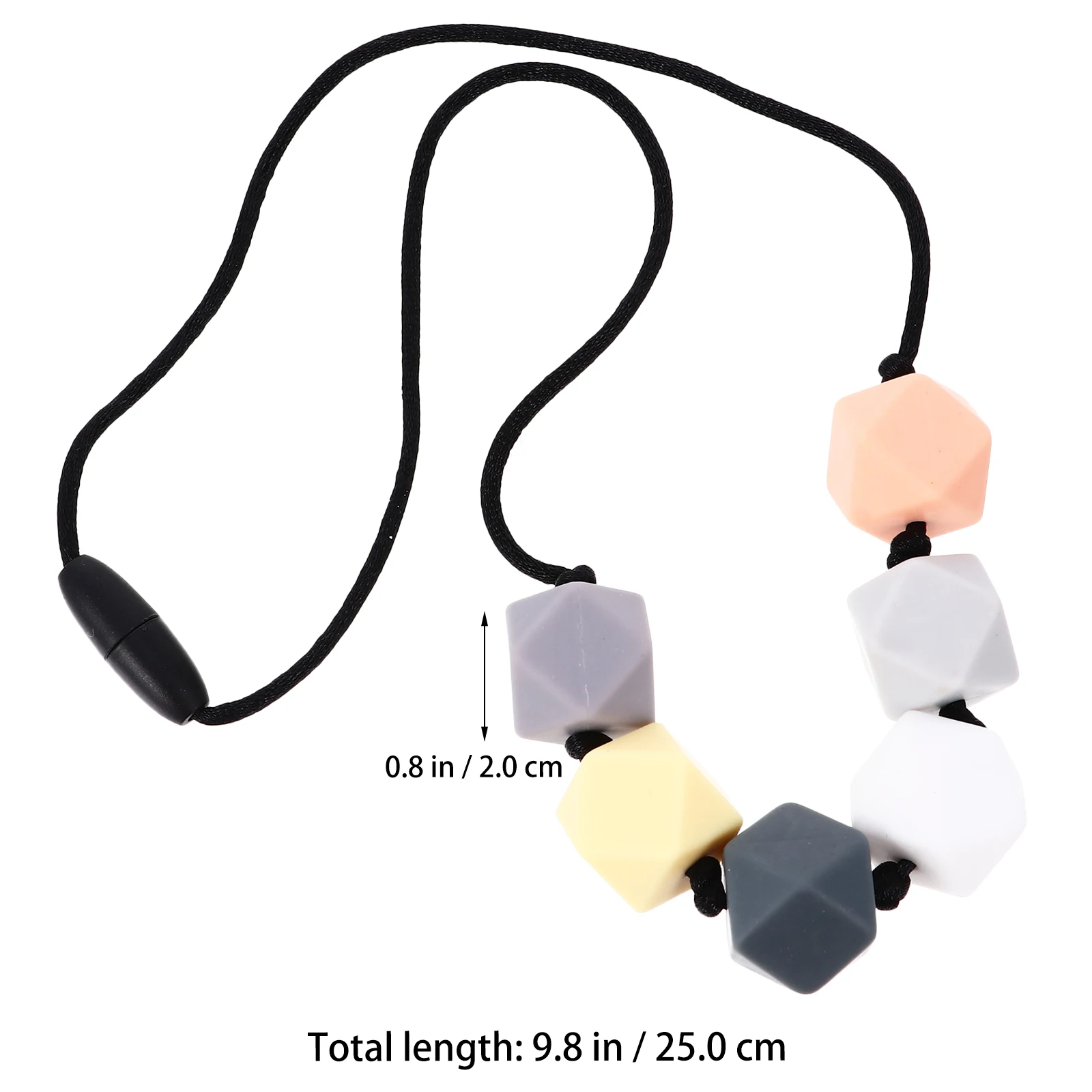 

Baby Teething Necklace Silicone Molar Teether Newborn Toy Infant Toddler Safe Durable Food Grade Material Protect Teeth Relieve