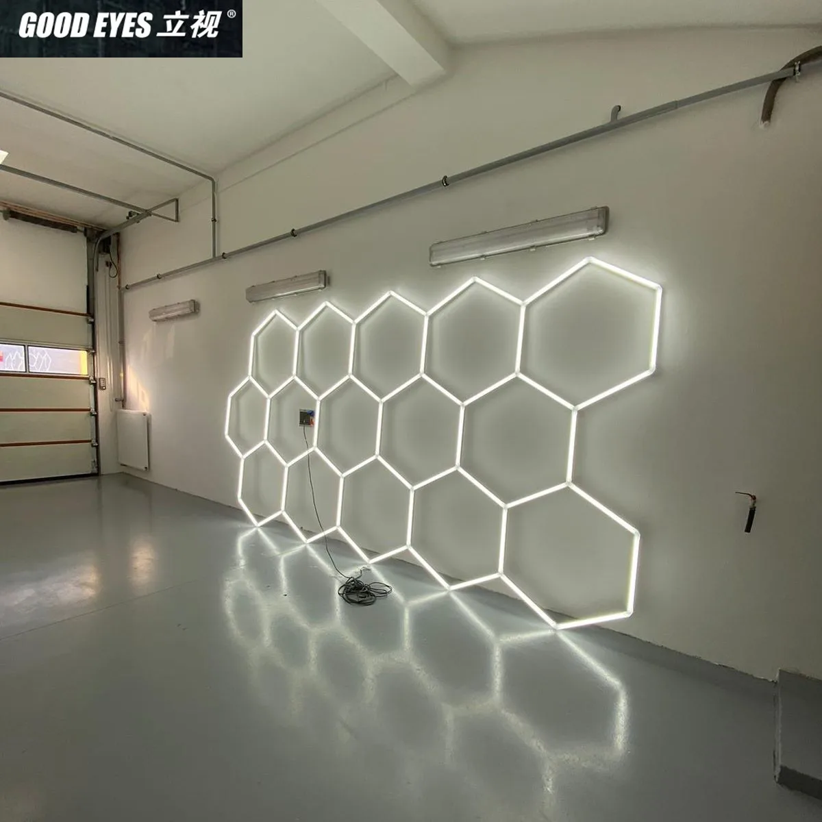 3 Jaar Garantie Honingraat Led Licht Garage Licht Hexagon Lamp Led Buis Plafondverlichting Voor Auto Carrosserie Reparatie Workshop