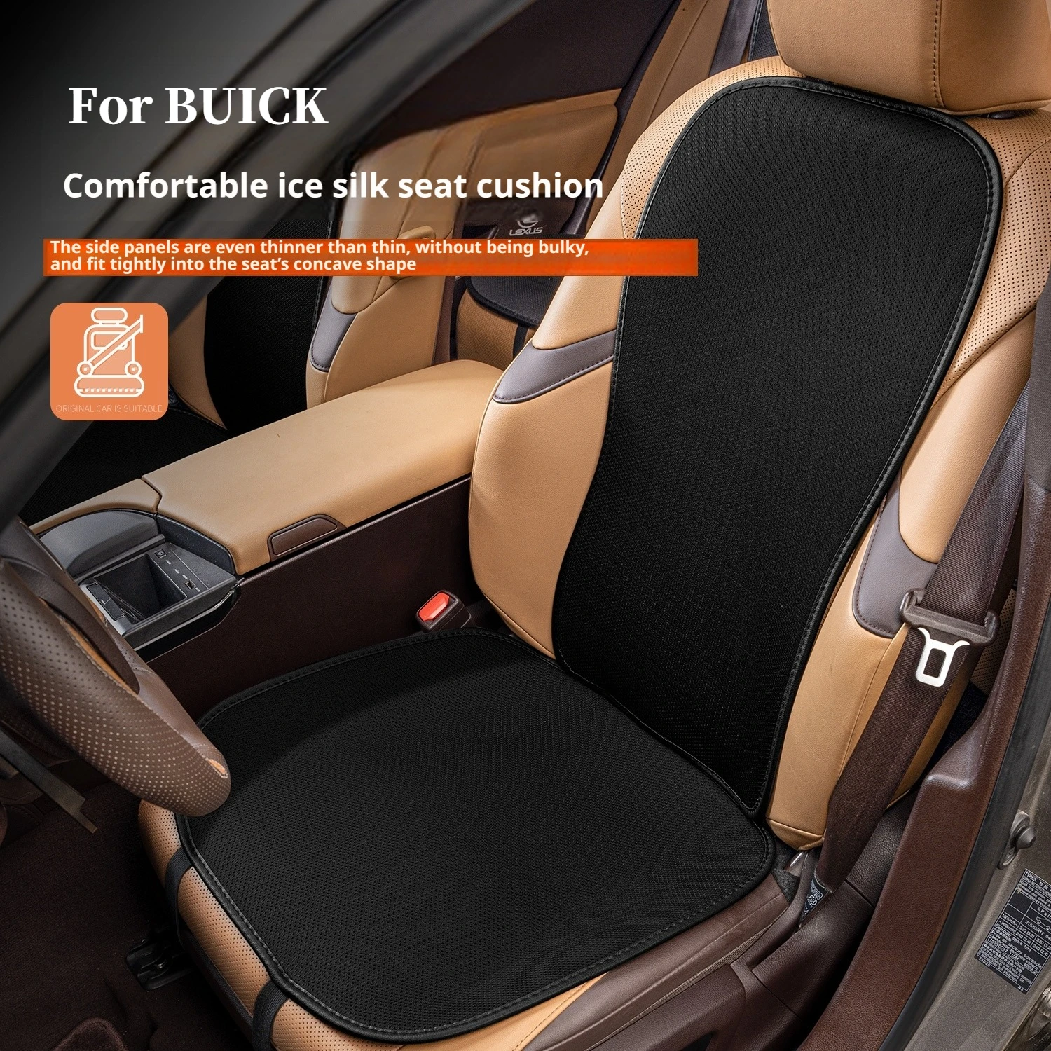 For Buick Excelle Regal LaCrosse Envision Encore Enclave GL8 Car Ice Silk Seat Cushion Covers All Season