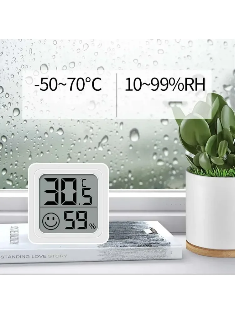 Mini thermomètre hygromètre numérique LCD, capteur de température et d'humidité intérieure, jauge de température ambiante, station météo