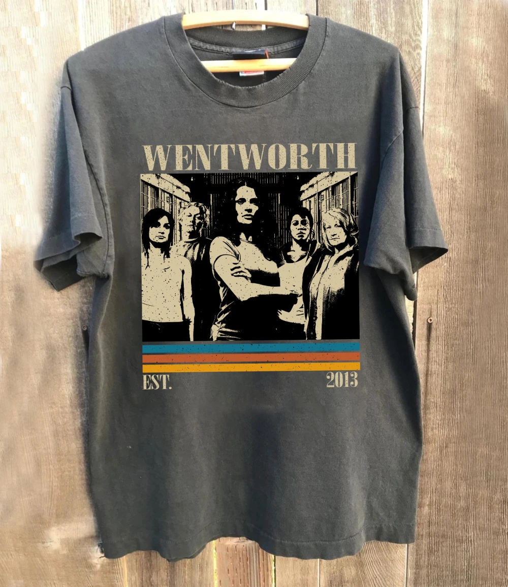 T-shirt unisexe imprimé style rétro de la série TV Wentworth, T-shirt de film, T-shirt de mode urbaine, tenue quotidienne