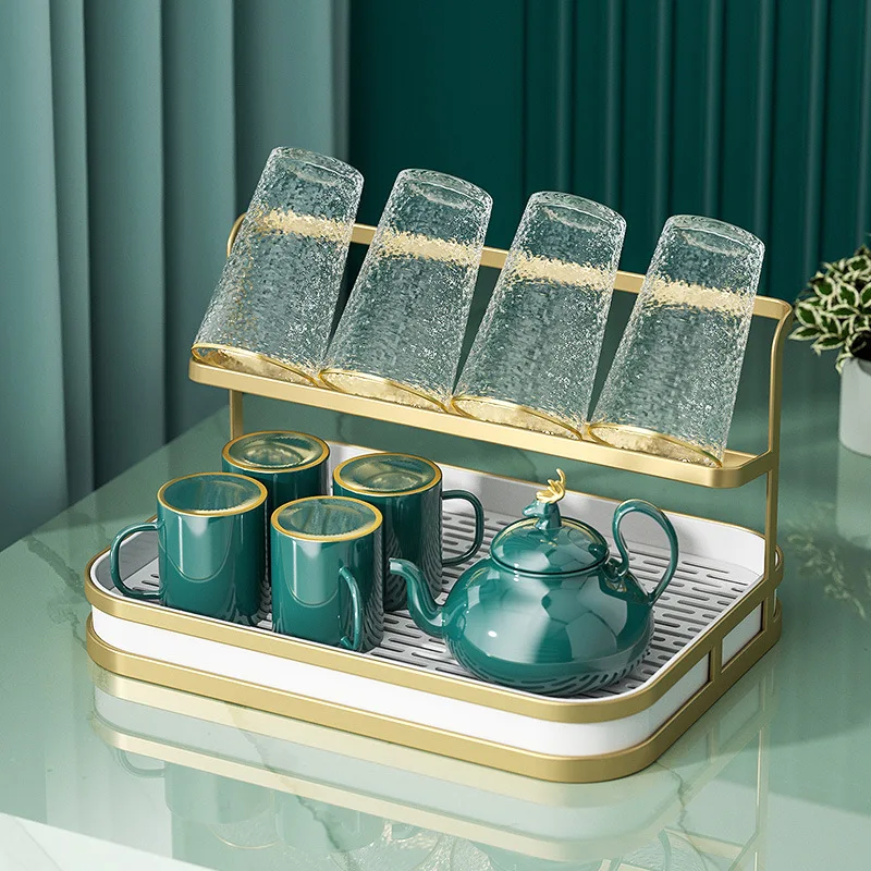 double-layer-glass-cup-storage-rack-tea-cup-milk-bottle-tray-draining-shelf-nordic-style-water-cup-organizer-by-isale