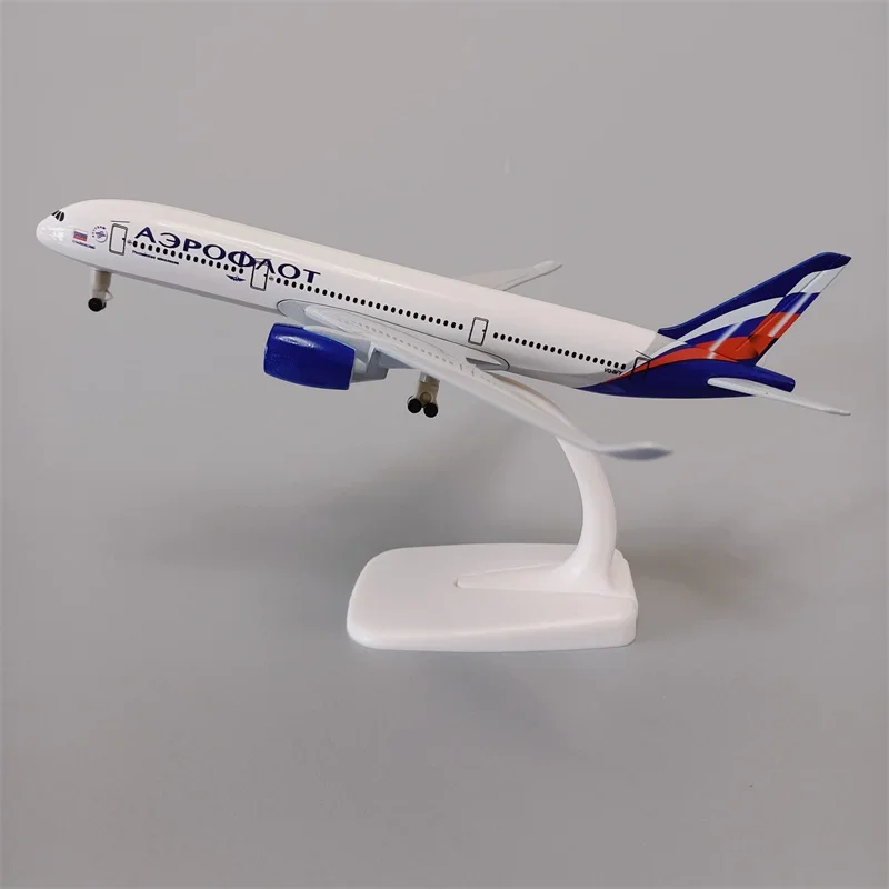 19 cm stop metali Rosyjska Powietrzna Rosja Aeroflot Airbus 350 A350 Airlines Diecast Model samolotu Samolot i koła Podwozie