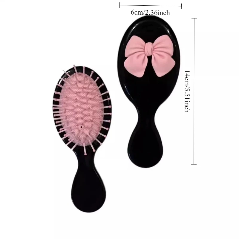 العناية بالشعر مقبض الكرتون مشط الهواء تدليك فروة الرأس الدورة الدموية بسلاسة المحمولة مشط فتاة القلب مكافحة ساكنة القوس مشط النساء