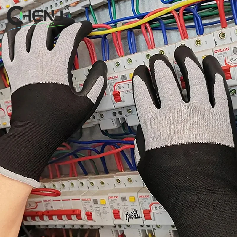 1pair Ultrathin Electrician Insulating Gloves Withstanding Voltage 400V/500V Rubber Touch Screen Insulation Glove Industrial