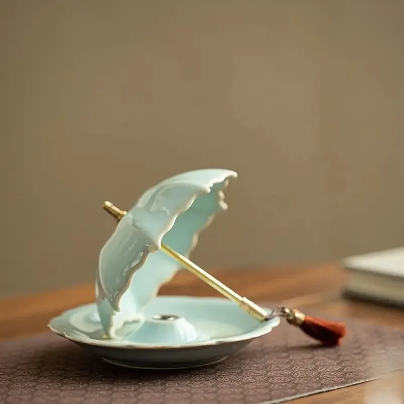 Creative Handmade Rotating Umbrella Tea Filter Tea Set Anti Scalding Tea Filter Small Ornament