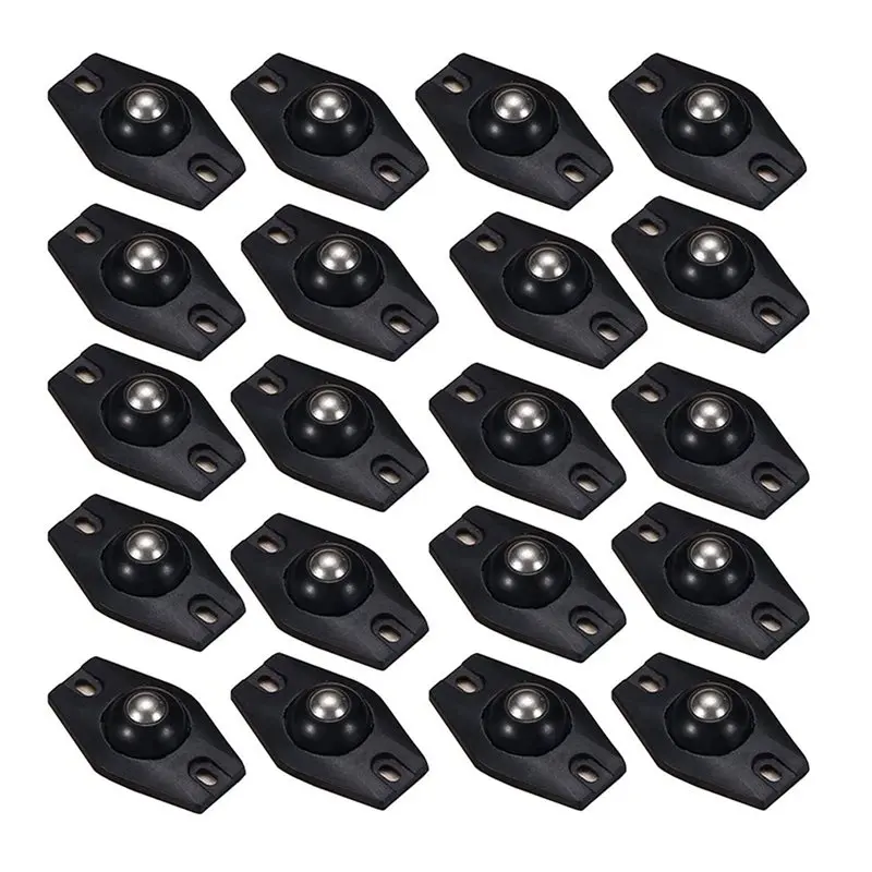 MOPHE-40 PCS Mini Ruedas Giratorias Ruedas para Muebles Ruedas Autoadhesivas Ruedas 360 ° Mini rueda universal con bola de rodillo