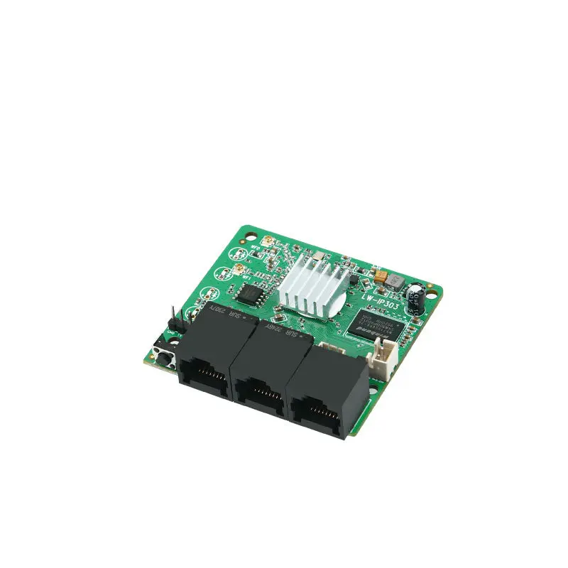 

Малогабаритный 4-портовый беспроводной модуль маршрутизатора с широким диапазоном напряжения 9-24В для проводного интернета и Wi-Fi, на базе MTK7628