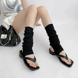 Kawaii Girls Warm Feet Cover New Pedal Socks Knee Leg Brace Leisure Leg Warmers Breathable Personality Fashionable Loose Socks