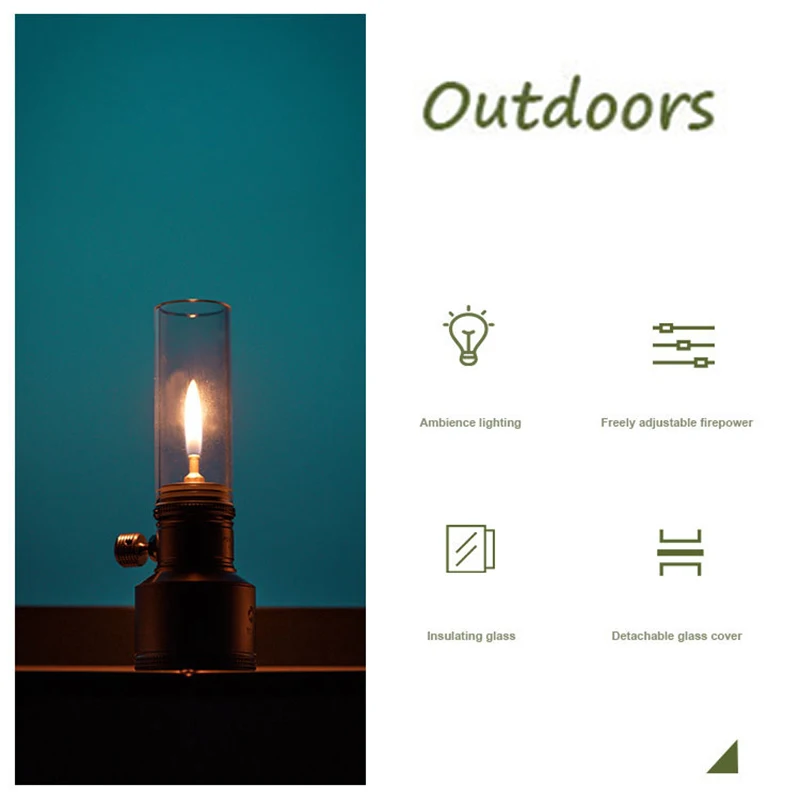 Portable Gas Light Camping Candle Lantern Tent Lantern for Outdoor Hiking Backpacking Picnic Fishing 2024