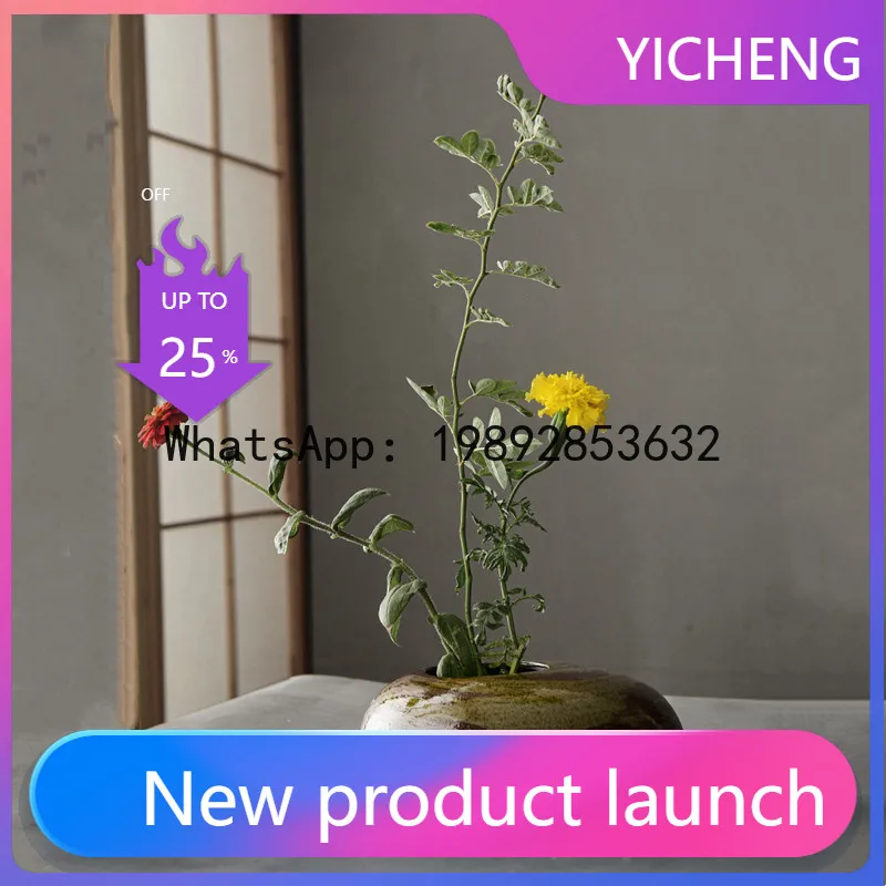 

Potted Pot Ellipse Ceramic Flowerpot Vase Pebble Shape Flower Arranger Bonsai Accessories Home Decoration Succulent Pots Vases