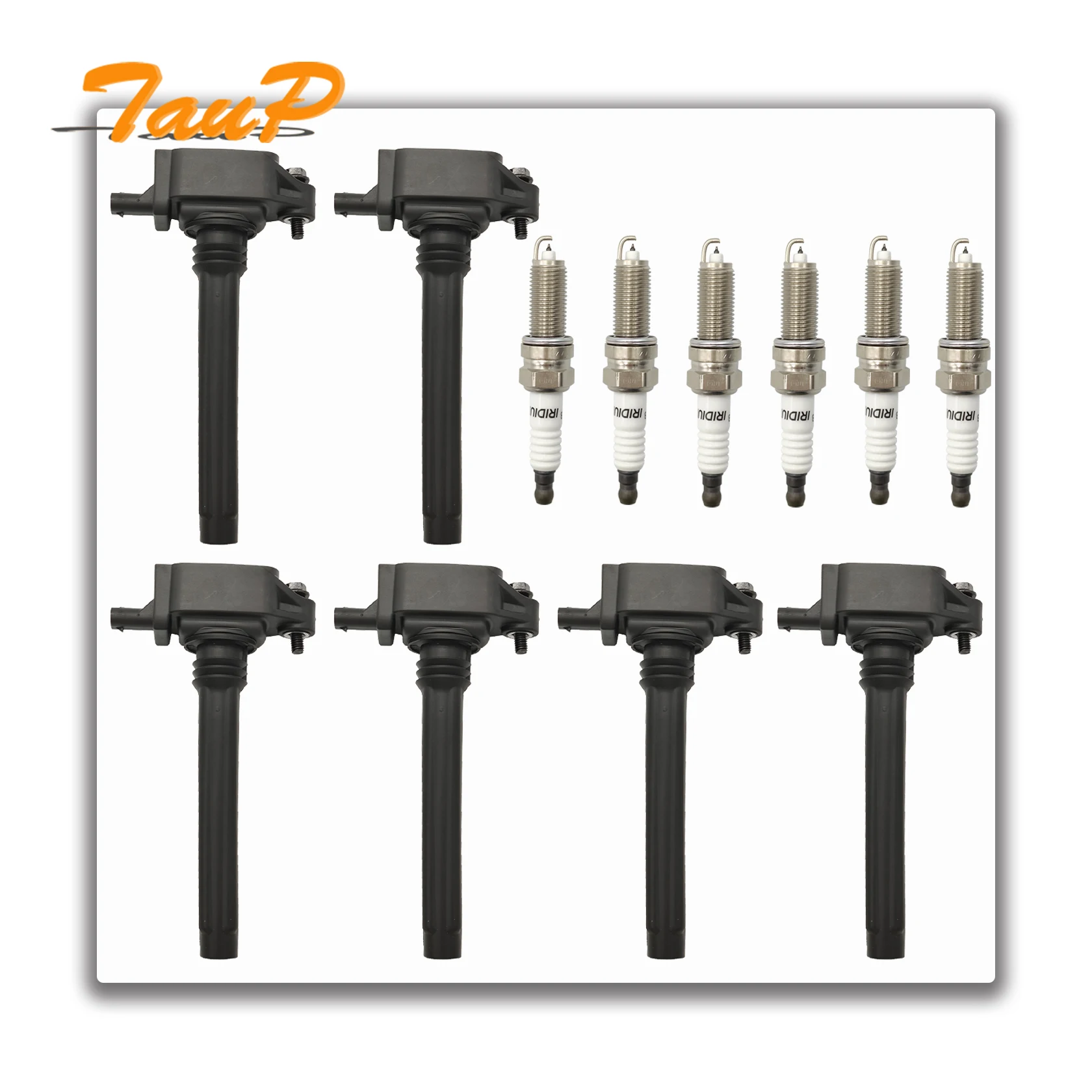 6pcs Ignition Coil & Iridium Spark Plug Performance UF648 36-8196 5149168AI 5C1848 0221504032 5149168AH Fits Dodge Jeep Ram