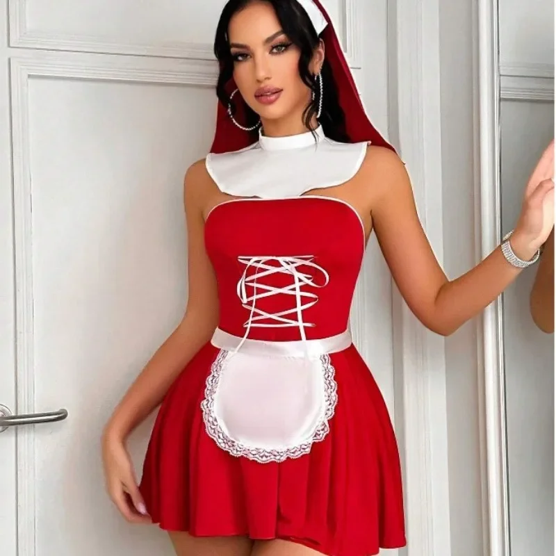 Sexy Lingerie  Woman Night Dress Seductive Stage Performance Costume  Multi-piece Pajamas Set   Sexy Sleepwear   Sleep Dress