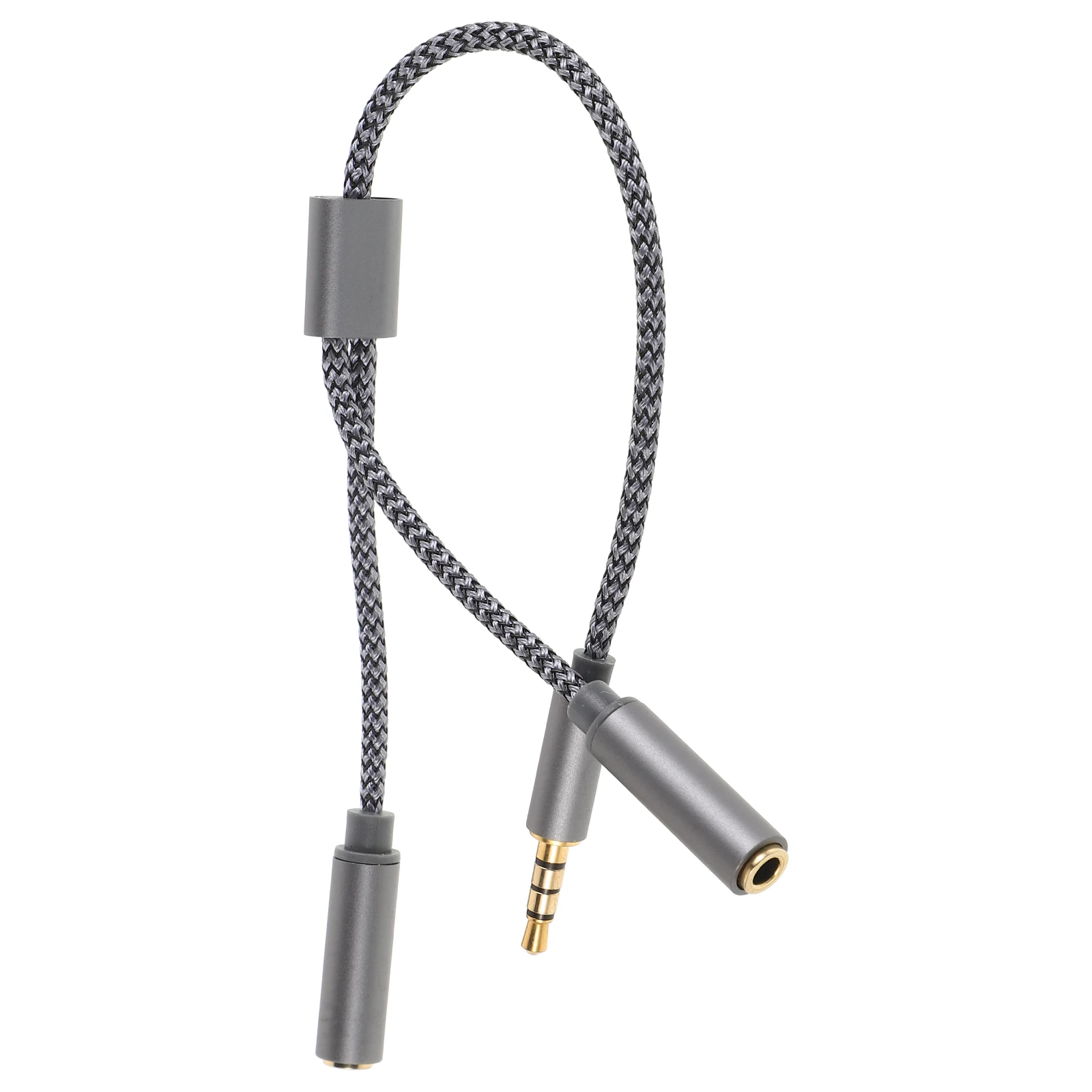 

Audio Cable Adapter Microphone Equipment Converter Splitter Copper Dual Headphone Jack Earphone Conversion
