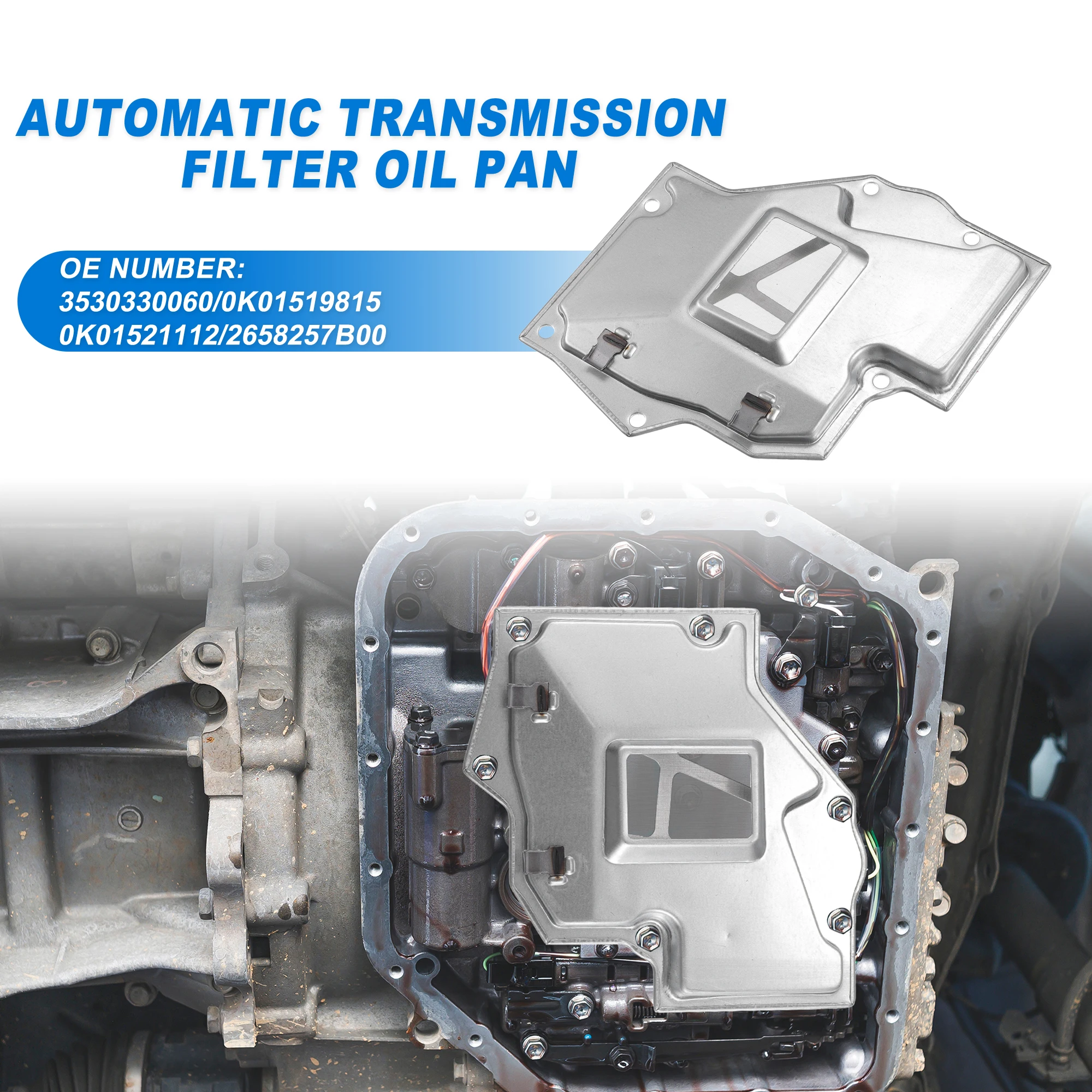 

UXCELL A43DE A46DE Automatic Transmission Filter Oil Pan Fit for Chevrolet Tracker 1999-2004 No.3530330060/0K01519815