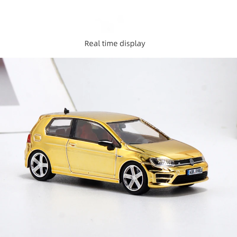 Diecast Original 1:64 Scale VW Golf Mk7 7R Simulation Alloy Car Model Static Display Collectible Toy Gift Souvenir Decration