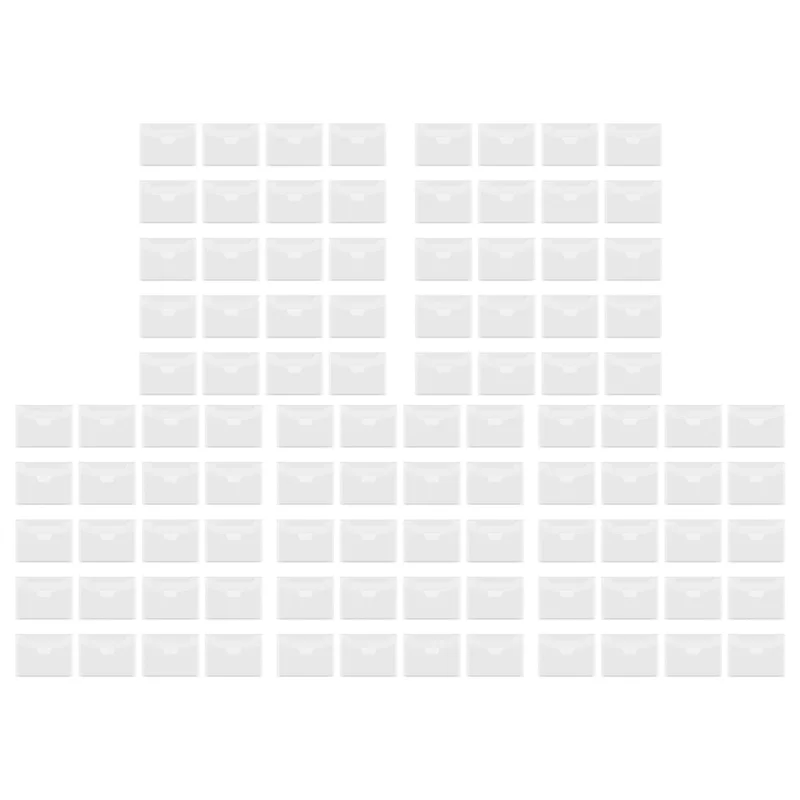 

100 Pcs Clear Stamp And Die Storage Bag Resealable Storage Pocket Large Envelope Case For DIY Scrapbooking Paper Card