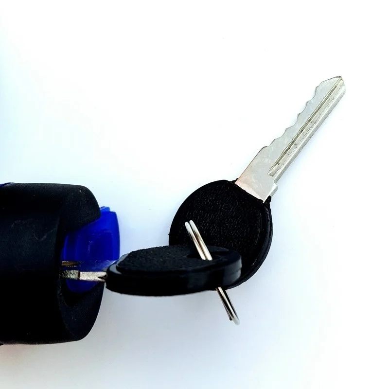 Universal Motorcycle Lock Anti-Theft Belt 2 Keys for Bike Safety Steel Rope Cable