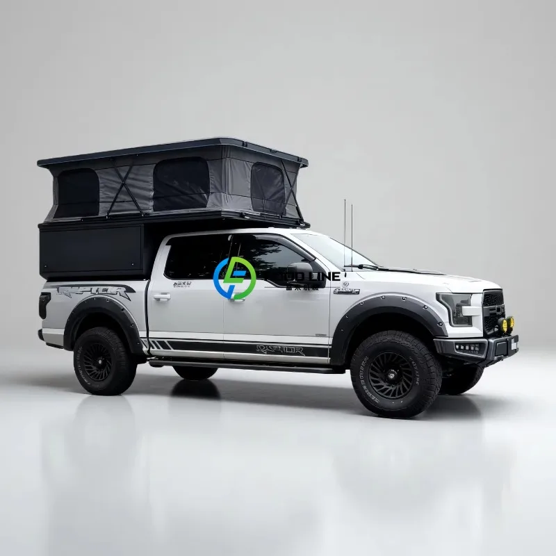 Premium Hard Wall Pop Up Slide In Camper Waterproof 4WD RV Custom Fit For All Pickup Trucks Outdoor Overland Travel