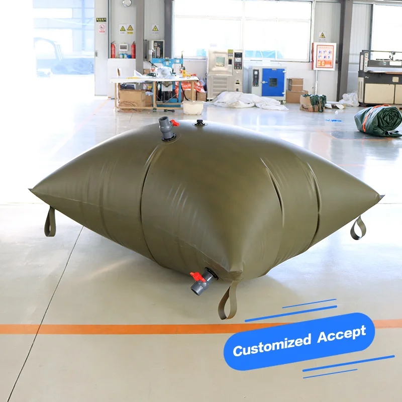Customized Smaller 20L 100L 200L 250L 500L PVC Pillow Rectangular Collapsible Water Tank for Camping