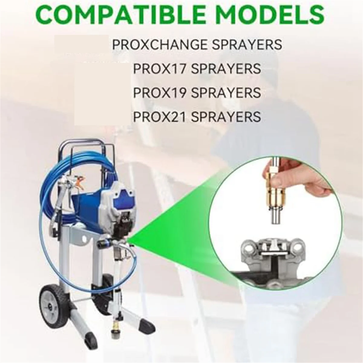 Power Paint Sprayer Pump Repair Kit Compatible ProXChange ProX19 ProX21 Electric Airless Sprayer Pump Replacement 24Y472