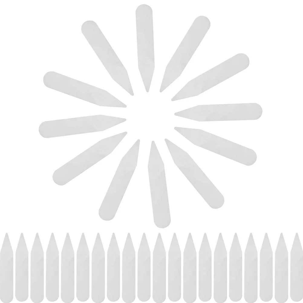 200 Uds. Collar de camisa se mantiene insertos de soporte para hombres y mujeres camisas de vestir protectores de cuello para mascotas ligero duradero Formal Casual