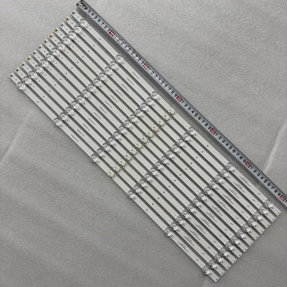 12pcs/set LED Backlight Strip Bar 6LED For HISENSE 65S8 65U7GGQV JHD650X3U81-TAL3 JL.D65061330-003LS-M_V01