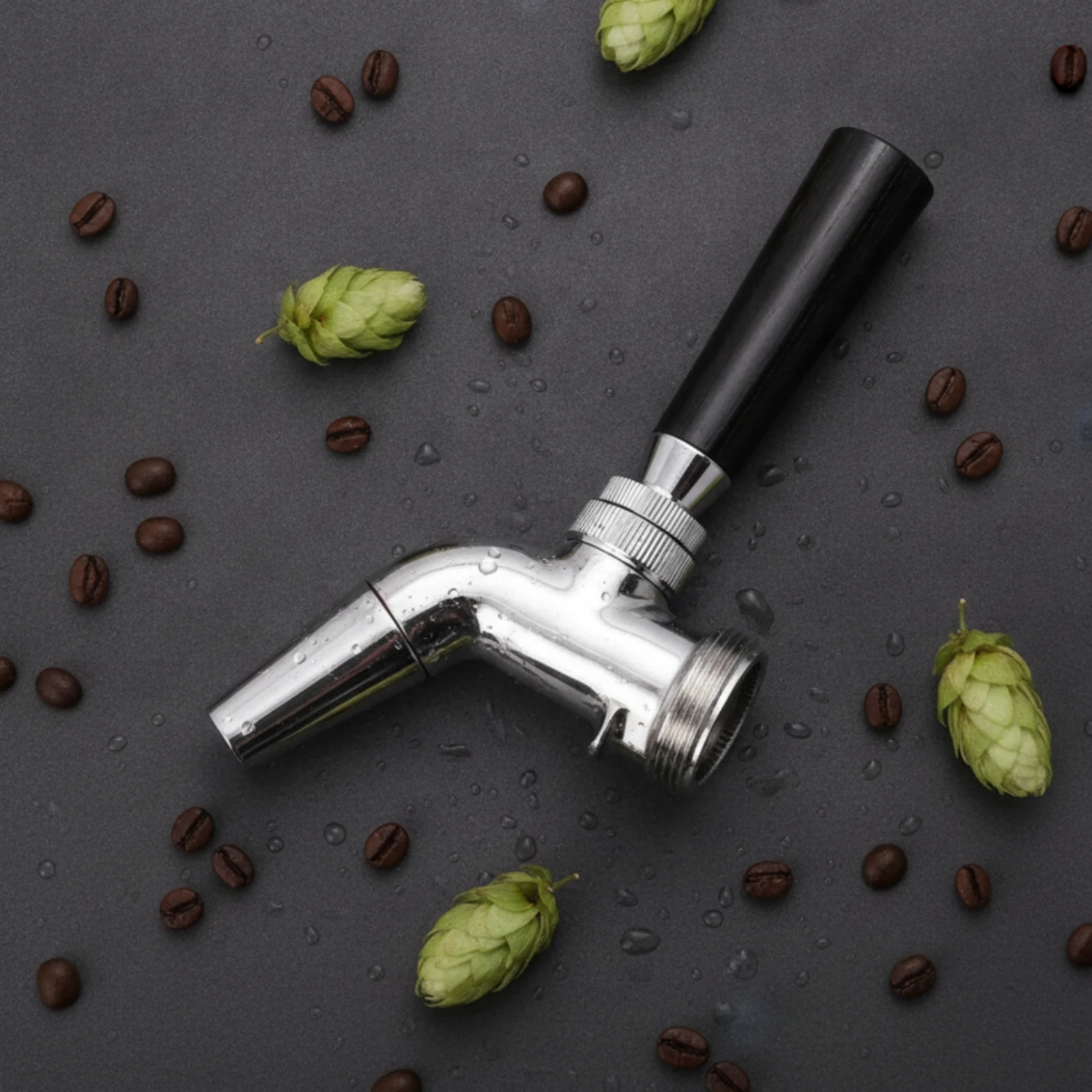 Stainless Steel Dispensing Beer Faucet Sanitary Beer Faucet with Lever Handle Hardware Standard Heavy Duty for Homebrewers