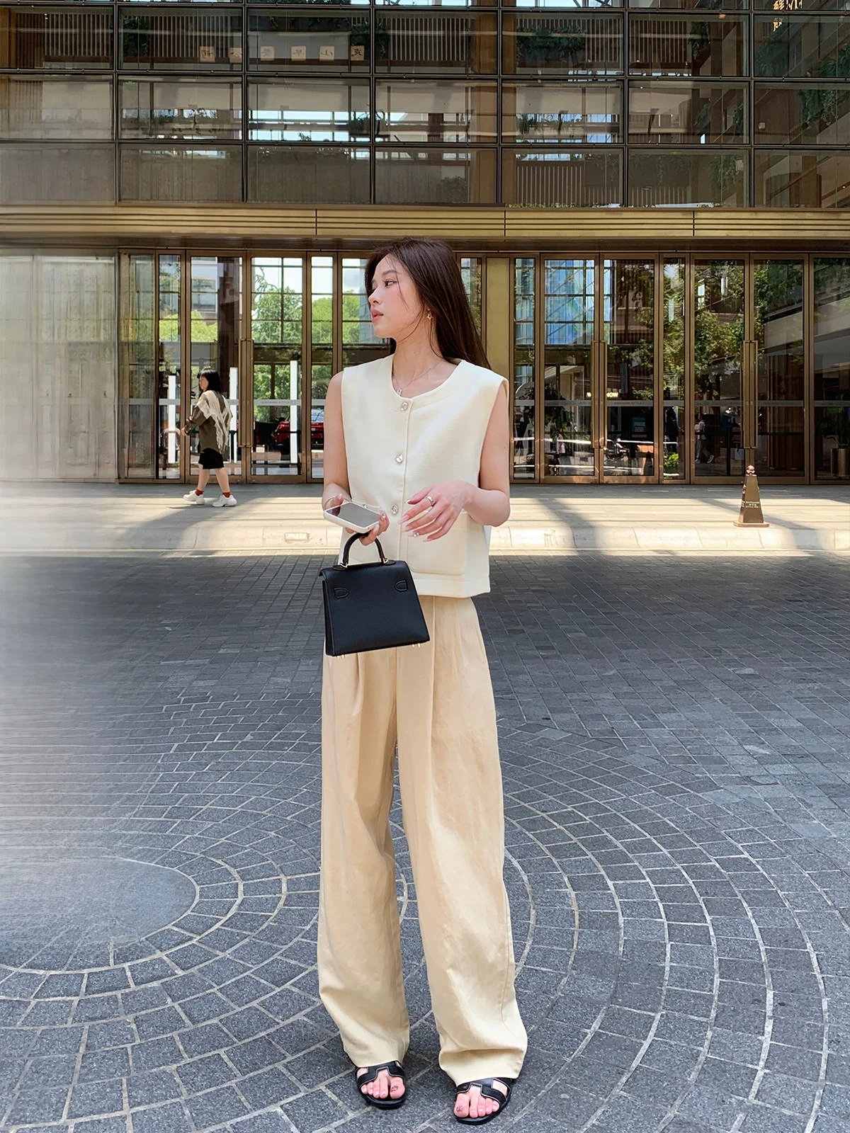 

Женские джинсы EVNSLE Friend's Off-du Breadsti Pants: свободные широкие брюки с высокой талией, карго-штаны для повседневной носки